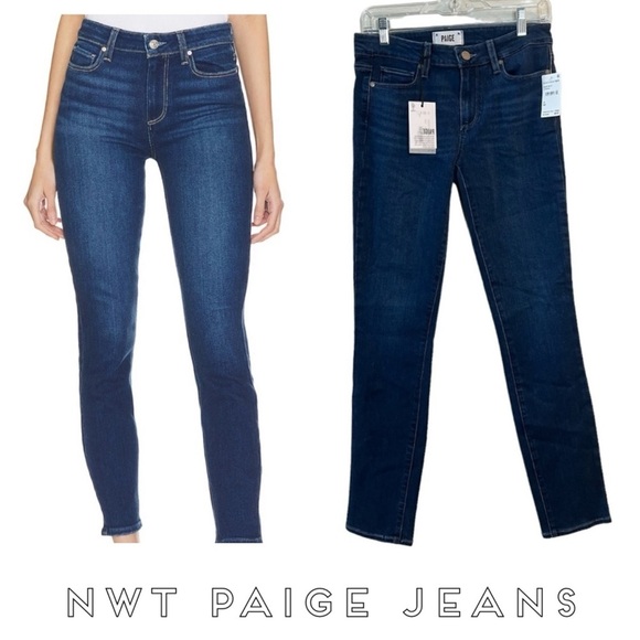 PAIGE Denim - NWT PAIGE "TRANSCEND SKYLINE SKINNY" Mid-Rise Stretch Jeans In "CORINNA", Sz 27
